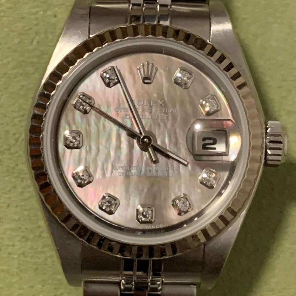 🟥SOLD🟥Rolex DateJust Grey MOP Diamond Markers 26mm - Picture 6 of 14